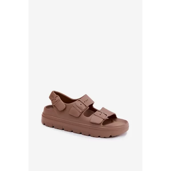  Дамски сандали BIG STAR SHOES TT274A035 КАФЯВО/БЕЖОВО 