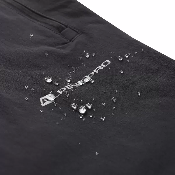  Детски софтшел панталон ALPINE PRO HURFO 2 ТЪМНО ИСТИНСКО СИВО 
