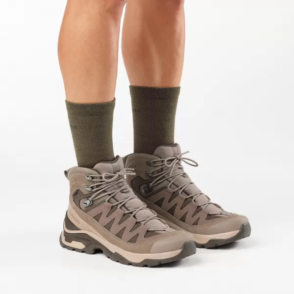  Мъжки обувки SALOMON QUEST ECHO GORE TEX L49146400 ОРЕХ/ДЕСЕРТЕН ТЕН/ЧЕРНА МАСЛИНА 