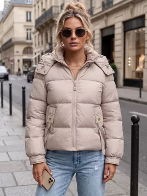 Дамско яке DSTREET TY5746 БЕЖОВО