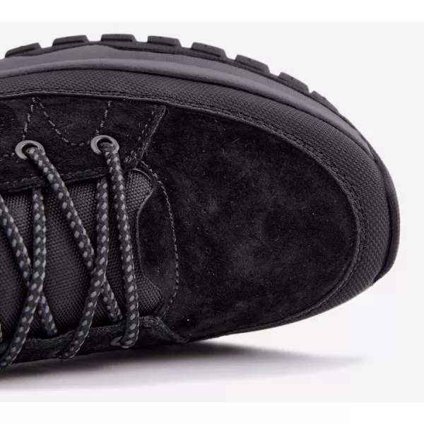 Мъжки зимни боти BIG STAR SHOES UU174246 ЧЕРЕН 