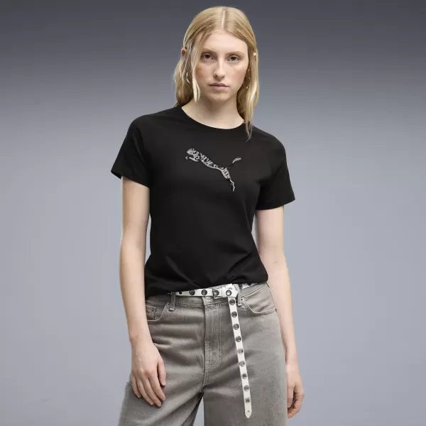  Дамска тениска PUMA ESS SEQUINS TEE 69457601 ПУМА ЧЕРНА 