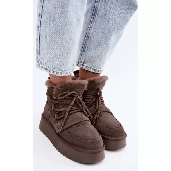  Дамски обувки BIG STAR SHOES UU274315 КАФЯВИ/БЕЖОВИ СЕНКИ 
