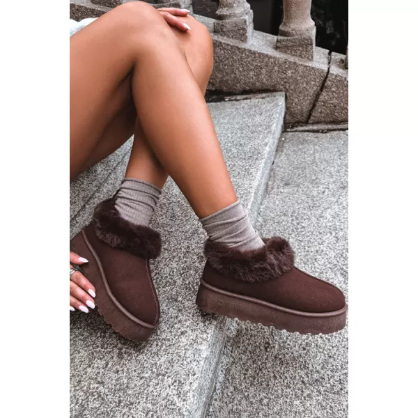  Дамски снежни човеци BIG STAR SHOES UU274203 КАФЯВИ/БЕЖОВИ СЕНКИ 