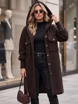 Дамско палто DSTREET NY0797 КАФЯВО