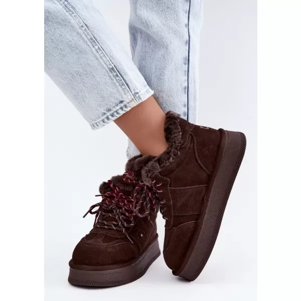  Дамски снежни човеци BIG STAR SHOES UU274312 ШОКОЛАД 