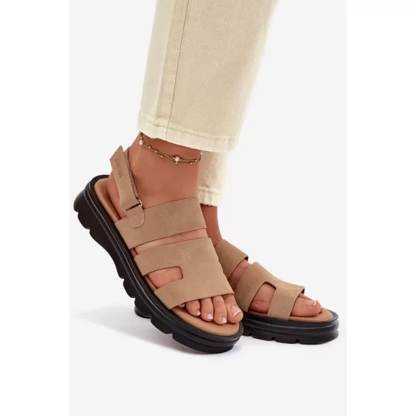  Дамски сандали BIG STAR SHOES TT274482 БЕЖОВО 