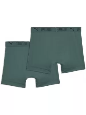 Мъжки боксерки PUMA SPORT MICROFIBER BOXER 2P 93552016 ЗЕЛЕНО
