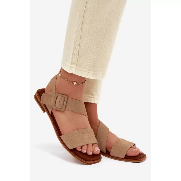  Дамски сандали BIG STAR SHOES TT274491 БЕЖОВО 