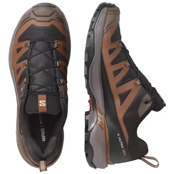  Мъжки обувки SALOMON X ULTRA 360 GORE-TEX L45473300 ЧЕРНА/ТЪМНА ЧАЙКА СИВА/ТЪМНА ЗЕМЯ 