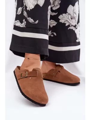 Дамски чехли BIG STAR SHOES RR274A387 КАФЯВО/БЕЖОВО