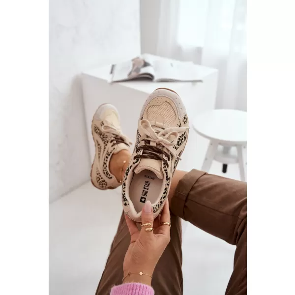  Дамски кецове BIG STAR SHOES TT274549 БЕЖОВО 