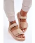 Дамски сандали BIG STAR SHOES LL274787 БЕЖОВО