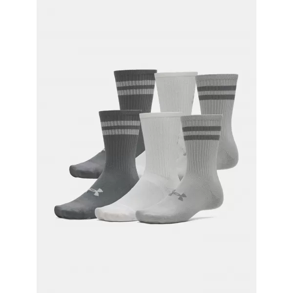  Чорапи UNDER ARMOUR ESSENTIAL 6PK CREW 1387058-069 СИВО 