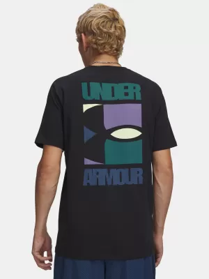 Мъжка тениска UNDER ARMOUR M BLOCK LOGO SS 6009250-001 ЧЕРЕН