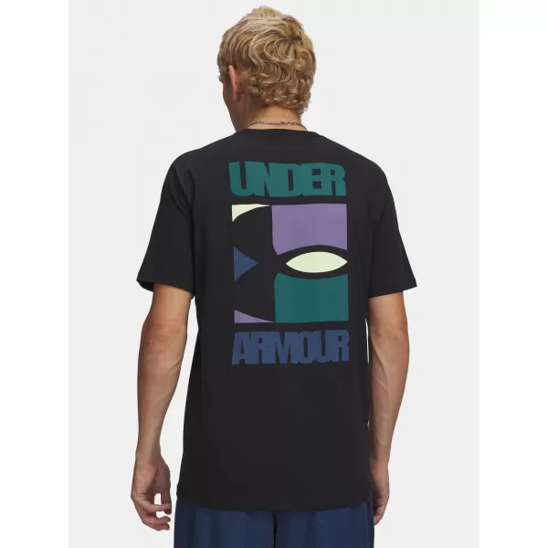  Мъжка тениска UNDER ARMOUR M BLOCK LOGO SS 6009250-001 ЧЕРЕН 