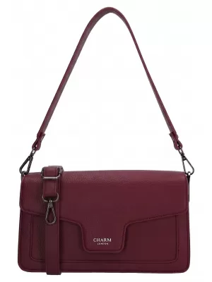 Дамска чанта CHARM LONDON Monaco W01440 Bordeaux red ЧЕРВЕНО БОРДО