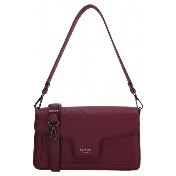  Дамска чанта CHARM LONDON Monaco W01440 Bordeaux red ЧЕРВЕНО БОРДО 