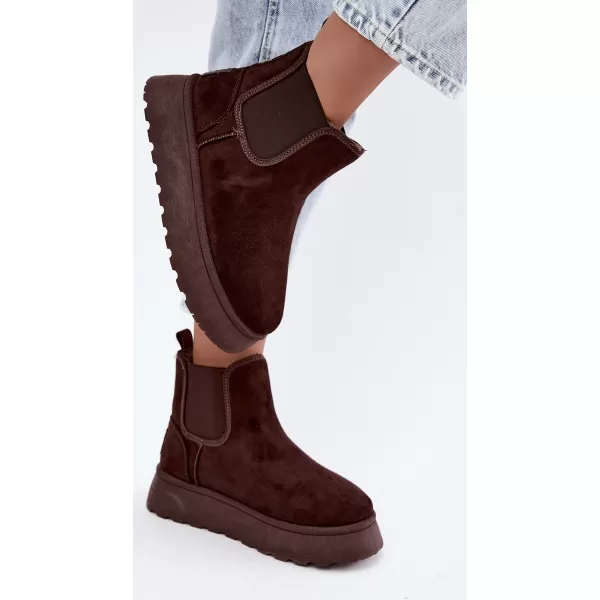  Дамски обувки BIG STAR SHOES UU274174 КАФЯВИ/БЕЖОВИ СЕНКИ 