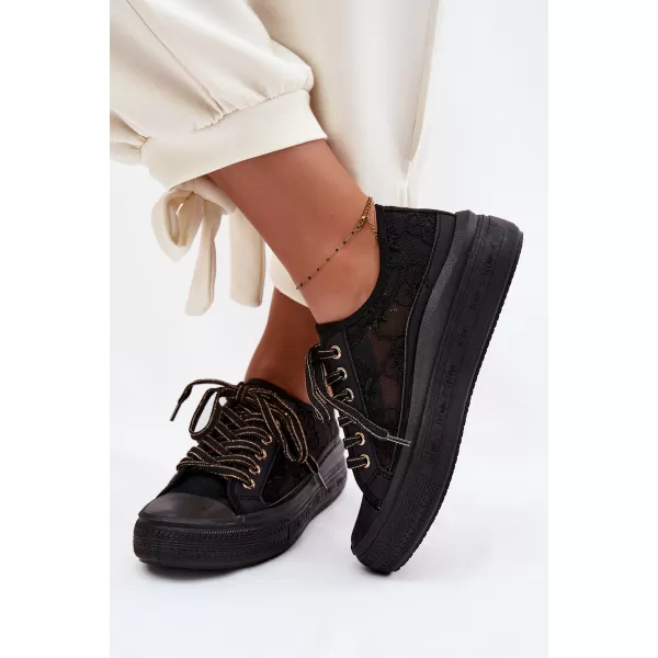  Дамски кецове LEE COOPER LCW-26-44-4479 ЧЕРЕН 