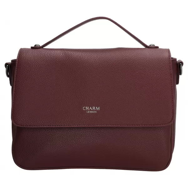  Дамска чанта CHARM LONDON Mulberry street W00404 Bordeaux red ЧЕРВЕНО БОРДО 