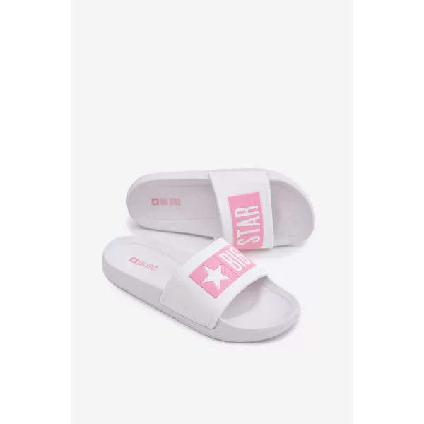  Детски чехли BIG STAR SHOES TT374A002 РОЗОВО/БЯЛО 