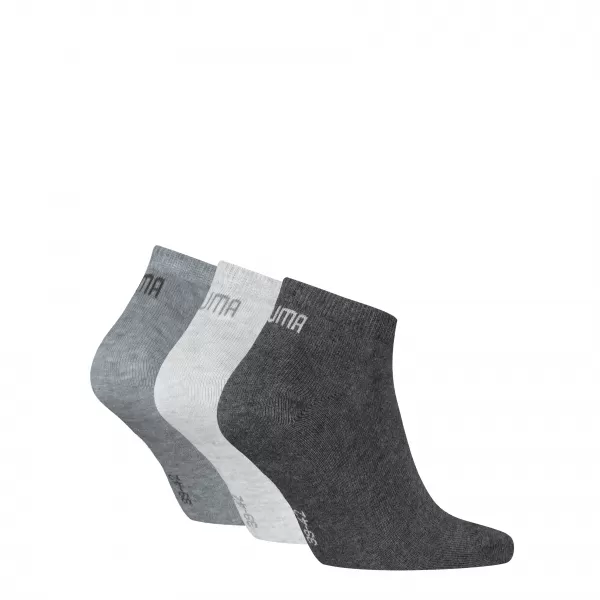  Чорапи PUMA UNISEX SNEAKER PLAIN 3P 93862416 АНТРАЦИТ/Л МЕЛ СИВО/М МЕЛ СИВО 