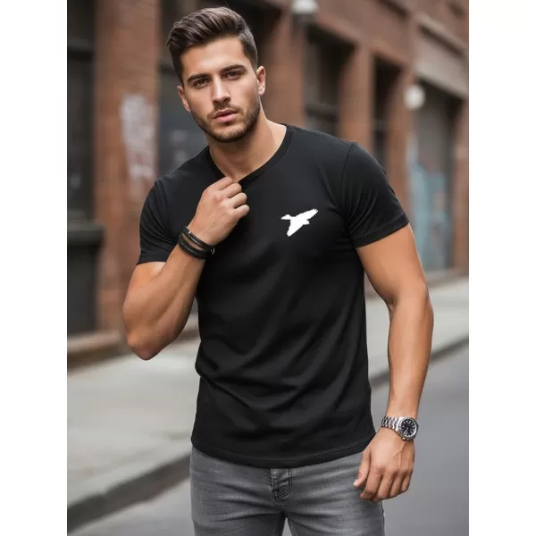  Мъжка тениска DSTREET NX0183R-BK ЧЕРЕН 
