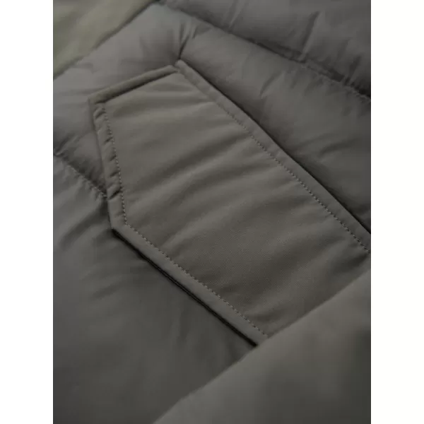  Мъжко зимно яке OMBRE OM-JALJ-0263 ТЪМНА МАСЛИНА 