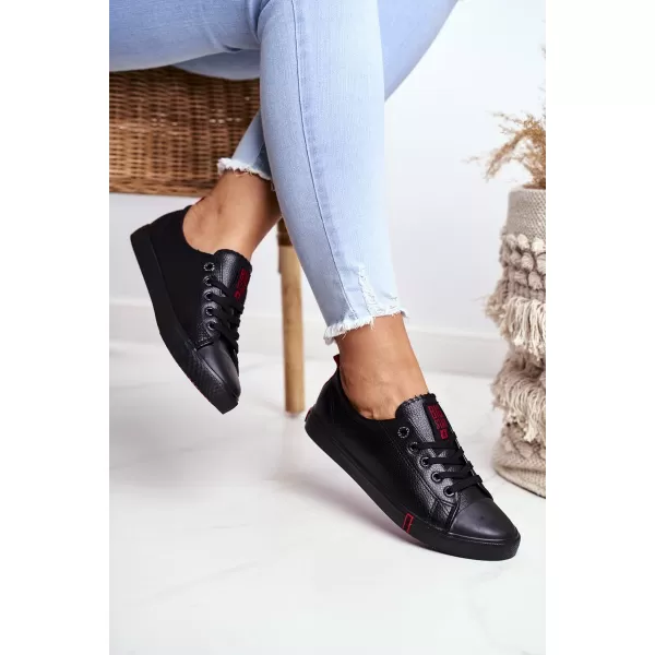  Дамски кецове BIG STAR SHOES GG274007 ЧЕРЕН 