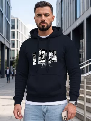 Мъжки суичър DSTREET NX5146BX-25-09 ТЪМНО СИНЬО