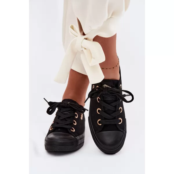 Дамски кецове LEE COOPER LCW-26-02-4069 ЧЕРЕН 