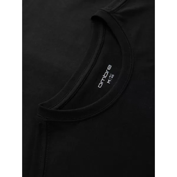  Мъжка тениска OMBRE OM-TSPT-0300 ЧЕРЕН 