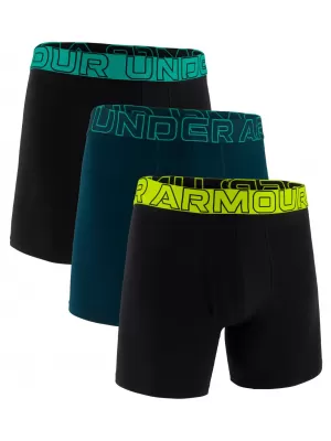 Мъжки боксерки UNDER ARMOUR UA PERFORMANCE COTTON - SOLID 6 - 3PK 1383889-007 ЧЕРЕН