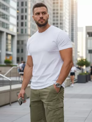 Мъжка тениска DSTREET RX5674 БЯЛО
