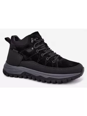 Мъжки зимни боти BIG STAR SHOES UU174246 ЧЕРЕН
