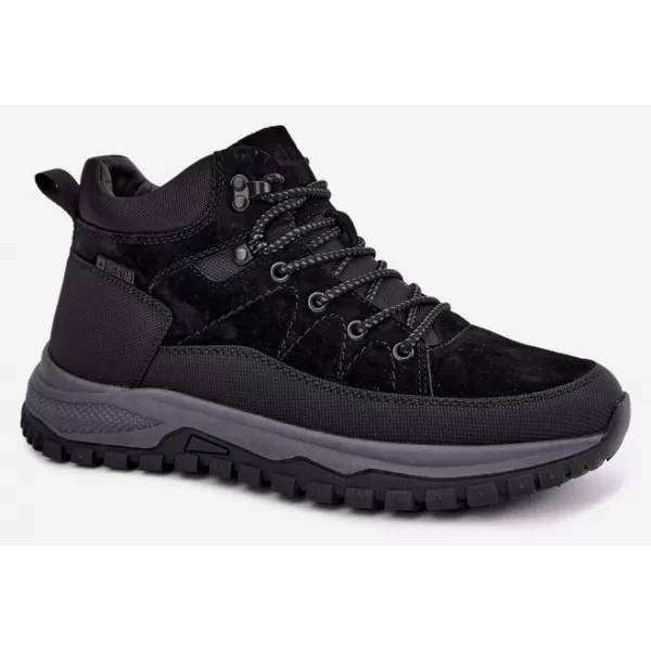  Мъжки зимни боти BIG STAR SHOES UU174246 ЧЕРЕН 