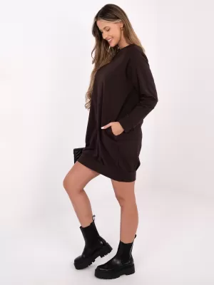 Рокля BASIC FEEL GOOD RV-TU-5184.93P ТЪМНО КАФЯВО