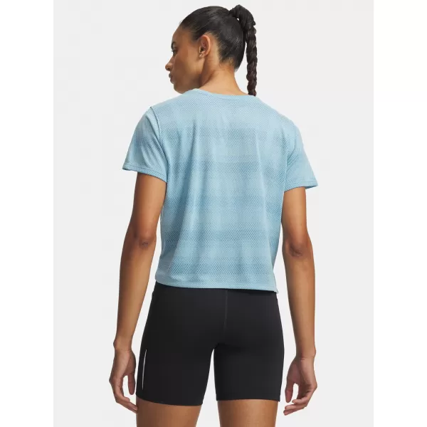 Дамска тениска UNDER ARMOUR VELOCITI SHORTSLEEVE 6009540-425 СИНЬО 