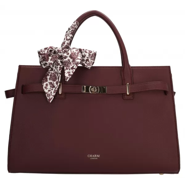  Пазарска чанта CHARM LONDON The Hamptons W01592 Bordeaux red ЧЕРВЕНО БОРДО 