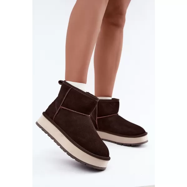  Дамски обувки BIG STAR SHOES UU274693 КАФЯВО/БЕЖОВО 