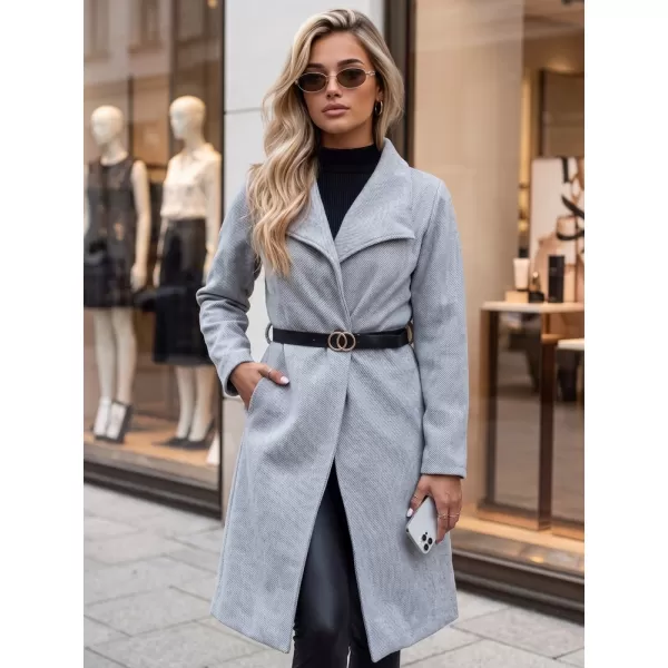 Дамско палто DSTREET NY0649 СВЕТЛО СИВО 