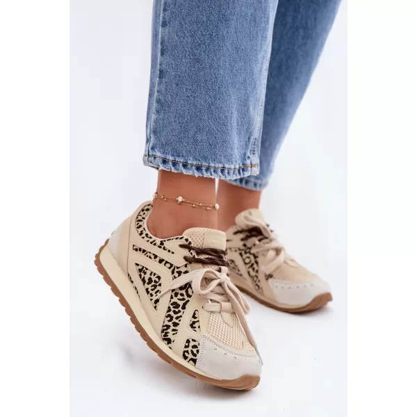  Дамски кецове BIG STAR SHOES TT274549 БЕЖОВО 