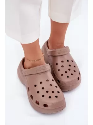 Дамски чехли BIG STAR SHOES RR274A121 БЕЖОВО