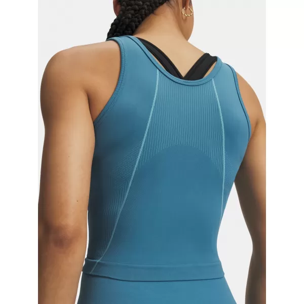  Дамски потник UNDER ARMOUR VANISH SEAMLESS TANK 6000640-466 СИНЬО 