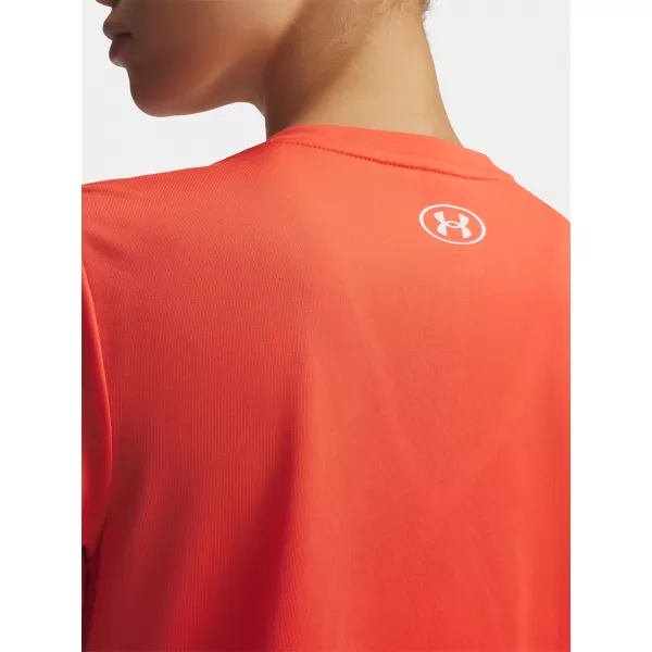  Дамска тениска UNDER ARMOUR TECH SSV- SOLID 1384229-690 ЧЕРВЕНО 