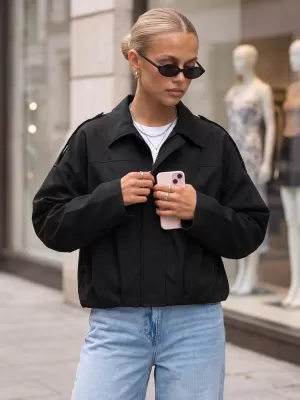 Дамско яке DSTREET TY5955 ЧЕРЕН