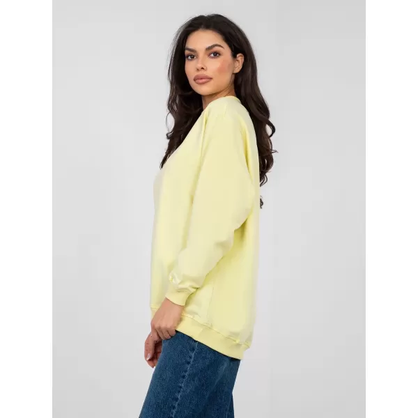  Дамски суичър BASIC FEEL GOOD RV-BL-5185.93P ЯРКО ЖЪЛТО 