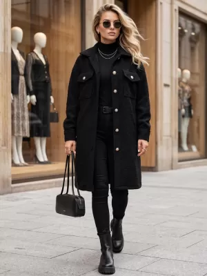 Дамско палто DSTREET NY0801 ЧЕРЕН