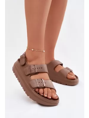 Дамски сандали BIG STAR SHOES TT274A035 КАФЯВО/БЕЖОВО